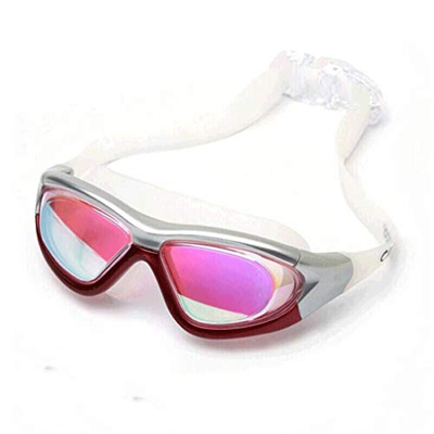 OMIAJE Gafas de natación Premium con Tapones de oído adjuntos con Vasos submarinos sin Fuga for Hombres Adultos Mujeres (Color: a) zhengyali (Color : 