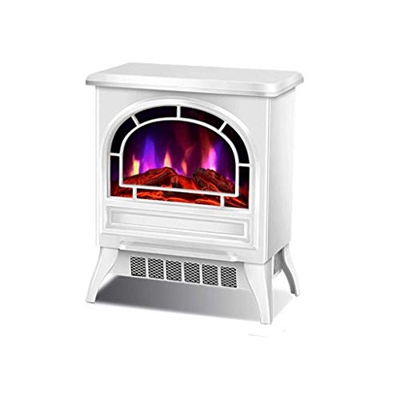 ERNP Fireplaces Electric Independent 3D Flame Switch Anti-scalding Design 12h Timing with Remote Control 900/1800W 43x36x22cm
