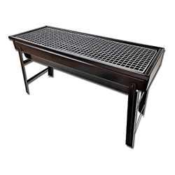 FMOPQ Outdoor Smoker BBQ Grill Folding Charcoal Barbecue Grill Portable Stainless Steel Grill for Outdoor Picnic Patio Backyard Camping Tailgating en oferta