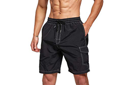 Tansozer Bañador Hombre Corto Bañadores Hombre Surferos Secado Rápido Pantalones Cortos Hombre Verano Shorts de Baño con Forro de Malla Negro 2XL en oferta