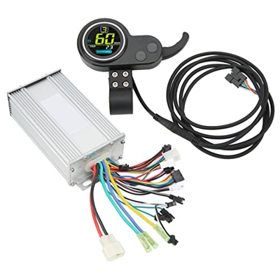 Jeanoko Controlador de Motor sin Escobillas para Patinete Eléctrico, Modificación de Disipación de Calor, Controlador de 48V 60V 500W para Manillares 