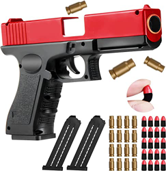 Tanibz Pistola de juguete, Soft Foam Bullet Blaster Toy, recarga manual, expulsión automática de Bullet Cases para juguetes educativos, modelo de pist características