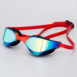 OMIAJE Profesión Gafas de natación de Silicona electrochadas Imploudes Impermeables anteojos con anteojos for natación for Adultos al Aire Libre (Colo precio