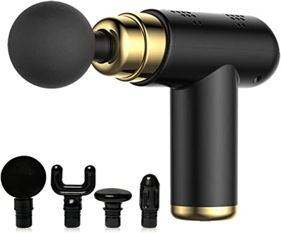 Mini Pistola de Masaje Fascia Pistola de Mano de Bolsillo Masajeador de RelajacióN de PercusióN Muscular de Tejido Profundo para Masajeador EléCtrico 