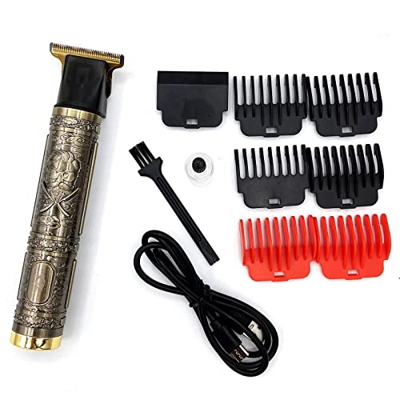 EUROXANTY Maquinilla de Cortar Pelo con Figura de Barbero | Cortapelos de Hombre profesional | Maquinilla Cortapelos Recargable | Maquinilla con Carga