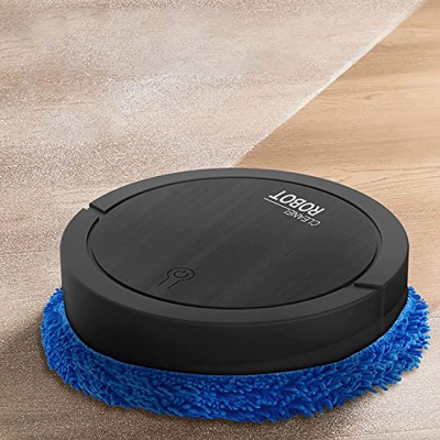 VBVARV Smart Robot Mop, Lazy Wet & Dry Mop Robot, Silent & Slim Home Intelligent Mop Robot Cleaner, Adecuado Pelo Mascotas, Todo Tipo Cuidado Limpieza