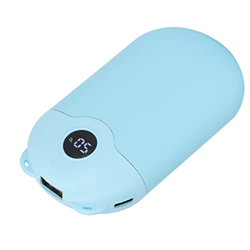 Gedourain Banco del Poder del Teléfono Móvil, Calentador Recargable Portátil de la Mano 2400mAh para la Oficina(Azul) precio