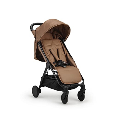 Elodie Details Cochecito de bebé Mondo, plegable, práctico para viajes, color marrón caramelo