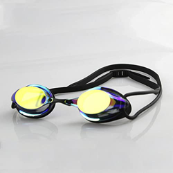 OMIAJE Competencia Profesional Gafas de natación Floja Anti-Fog Water Impermeable UVA Protection Sylica Gel Gafas (Color: Black Tamaño: única Talla) z características