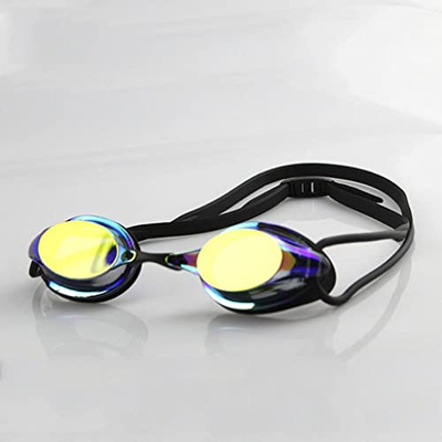 OMIAJE Competencia Profesional Gafas de natación Floja Anti-Fog Water Impermeable UVA Protection Sylica Gel Gafas (Color: Black Tamaño: única Talla) z