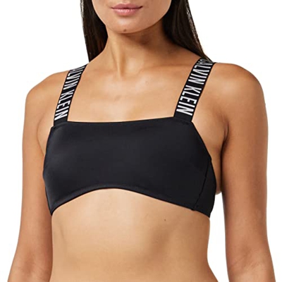 Calvin Klein Bandeau-rp Parte Superior de Bikini, Pvh Black, M para Mujer