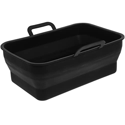 HEMOTON Freidora de Aire Olla de Silicona Revestimiento para Hornear Plegable Papel de Revestimiento de Pergamino Cesta para Calentar Alimentos Almoha