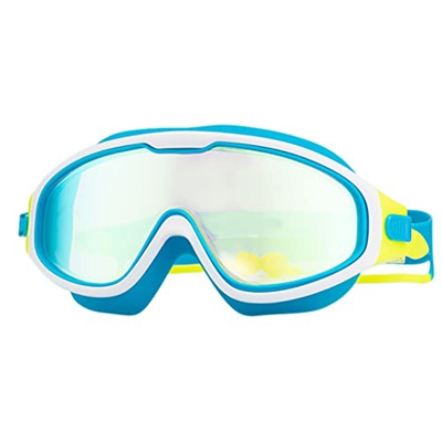 OMIAJE Gafas de natación for niños protección Ultravioleta Anti-Fog Lentes de natación de visión Ancha con tapón for los oídos para zhengyali (Color :