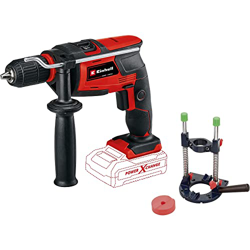 Einhell Taladro percutor a batería TC-ID 18 Li - Solo Power X-Change - con soporte de columna kwb - 18 V, 13mm, marcha a derecha/izquierda, electrónic precio