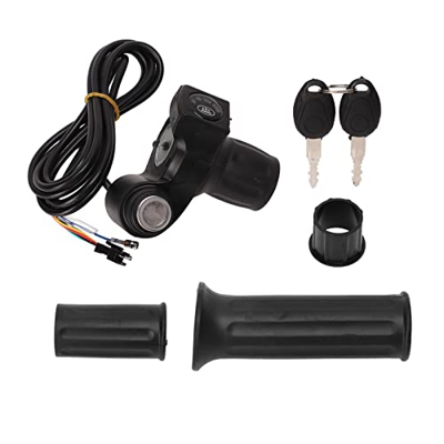 Boxwizard Throttle Grip Ebike Twist Throttle Throttle Bicicleta Eléctrica 4 Luces Half Lock E Scooter Speed ​​​​Twist Throttle Grips para Accesorios d