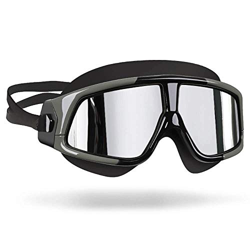 OMIAJE Gafas de natación: sin Gafas de natación con Fugas Anti Niebla UVA Protección de Gafas de natación triatlón for Hombres Adultos Mujeres jóvenes en oferta