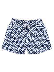 Frescobol Carioca Sport Swim Shorts-Ipanema Print Trunks, Navy Blue, Medium Men's precio