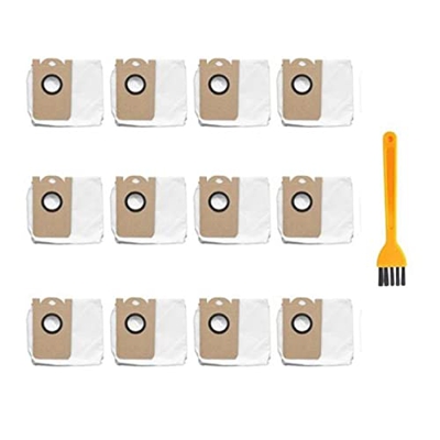 XPRAM 12 Bolsas de Polvo a Prueba de Fugas compatibles con Proscenic M7 Pro M8 Pro Robot Aspirador Tres Capas de Gran Capacidad 2.5L Bolsas de Tela (C