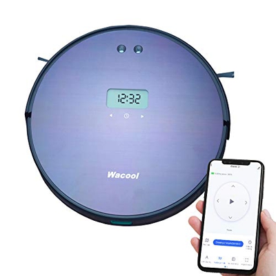 ZUKKY Aspirador robótico con Potencia de succión de 1500 PA, Control de aplicación Wi-Fi Conectado, autocarga, Robot de Limpieza for Pelo de Mascotas,