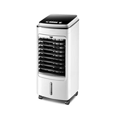 Evaporative Air Cooler Portable Air Conditioner 3 Speeds 4.5 Liter Water Tank 75W 4 Wheels with Remote Humidifier Suitable for Home Office.