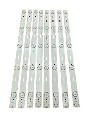 CARZE 8pcs LED Strip Fit For Grundig 40 VLE565 BG 40 VLE 4520 40VLE6520BL Adecuado For Samsung_2013arc40_3228n1 40-lb-m520 40vle4421bf 40 Vle 4421 BF 