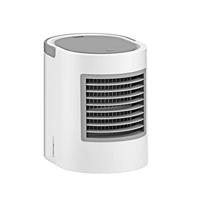 Personal Air Conditioner Fan Mini Quiet Air Cooler with LED Light 380ml Water Tank 3 Speeds Air Conditioner Swamp Cooler for Office Living Room. (Colo