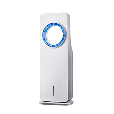 3-in-1 Air Cooler/Fan/Humidifier Portable No Leaf Air Conditioner with Remote 3 Wind Speeds 3.5-Litre Water Tank 12 Hours Timing Power 65 Watts with 4