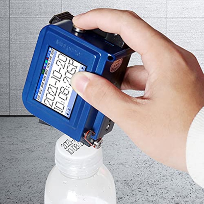 jucyuanhang Impresora Portátil De Chorro De Tinta, Impresora Portátil con Pantalla Táctil LED De 4,3 Pulgadas, Impresión De Alta Resolución De 600DPI,