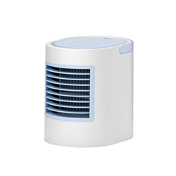 Personal Air Conditioner Fan 380 Ml Water Tanks LED Light 3 Speeds Super Quiet Air Cooler USB Air Conditioner Cooling Fan for Home Office (Color : Whi precio