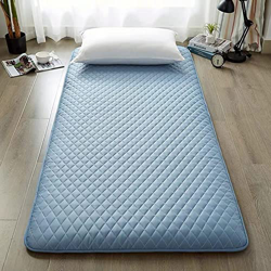 Colchón de Suelo japonés, Colchón de Dormitorio Tatami Mat Sleeping Pad con Fondo Antideslizante, Shiki Futon Colchón de futón Plegable y portátil,Azu en oferta