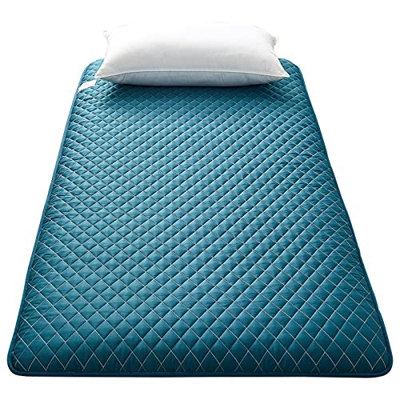 Colchón de Suelo japonés, Colchón de Dormitorio Tatami Mat Sleeping Pad con Fondo Antideslizante, Shiki Futon Colchón de futón Plegable y portátil,Ver
