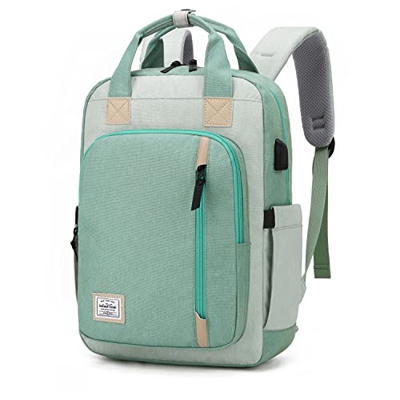 WindTook Mochilas Portatil para Mujer Mochila Ordenador Portatil 15.4 Pulgadas Multifuncional Bolso Mujer Impermeable con Puerto USB de la Vida Diaria