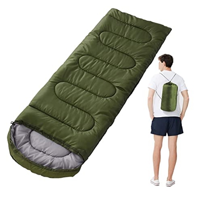 Bai Shi Wu Saco de dormir ultraligero for acampar, sacos de dormir impermeables, saco de dormir grueso for invierno, saco de dormir cálido for adultos