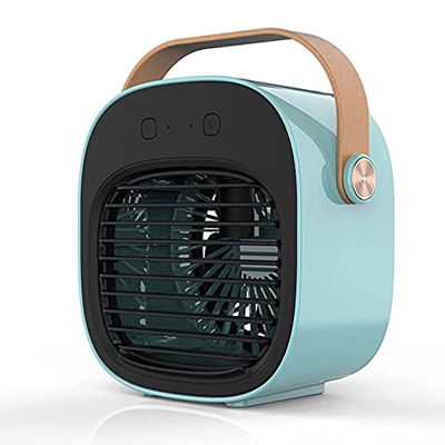 JMOMC Aire Acondicionado portátil Aire Acondicionado portátil 3 velocidades Aire Acondicionado Personal Ventilador de nebulización 4000 mAh Ventilador