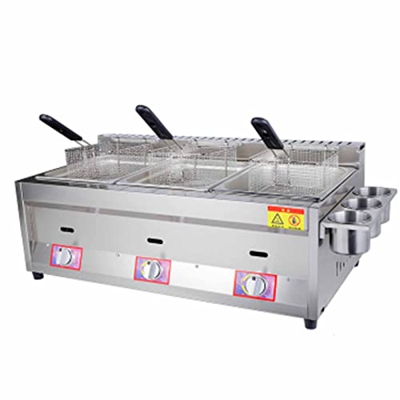 GGCG Freidora Freidora Industrial Acero Inoxidable para Patatas Fritas Deep Fryer Commercial