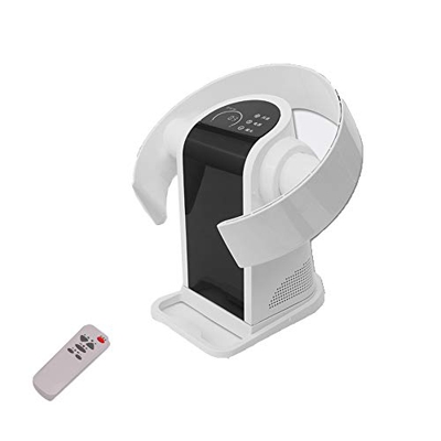 Table Fans Wall Mountable Air Circulator Fan Portable Bladeless Fan 1-12 Hour Timer Selection 9 Gear Wind Speed Adjustment Smart HD Display Mute Table