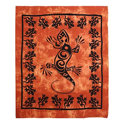 DHESTIA HOME - Pareo de Playa Grande para Suelo 210X230 Gueco Rojo - Rojo, Talla ÚNICA