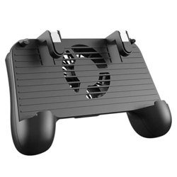 Mobile Game Controller For PUBG 4-In-1 Mobile Gamepad Shoot Aim Trigger Joystick Cooling Fan 2000MAh Power Bank Portable - (Color: Black) (Black) precio