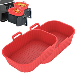 MANMAO Freidora de Aire de Silicona - Revestimientos de freidora de Aire para Horno - Paquete de 2 cestas de Revestimiento de Silicona para freidora d precio