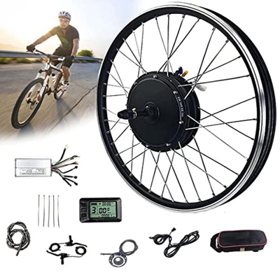 Kit De ConversióN De Rueda Trasera De Casete De Bicicleta EléCtrica,Kit De Bicicleta EléCtrica,20/24/26/27.5/28/29/700C Pulgadas Bicicleta Motor EléCt