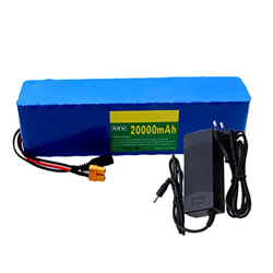 Batería de Litio, 48V 20Ah Batería de Litio de Bicicleta eléctrica con Cargador y BMS, para un Motor de 50W -500W T Plug en oferta