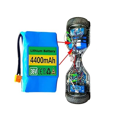HJGHY Batería de Iones de Litio de 36V 4.4ah Paquete de batería de Iones de Litio Recargable 36V 4400mah Batería de Scooter eléctrico autoequilibrado