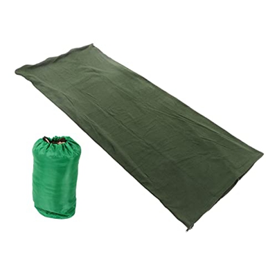 Boxwizard Saco de Dormir de Lana Saco de Dormir Cálido de Viaje Portátil para Adultos Acampar Al Aire Libre Senderismo Escalada(Verde)