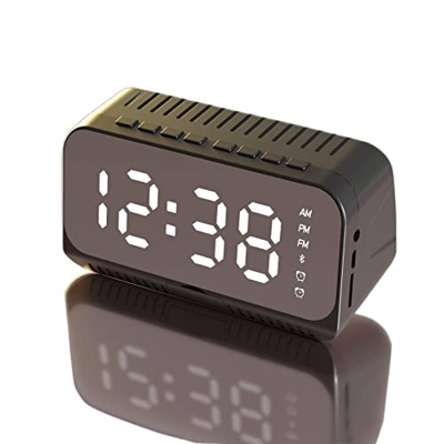 MBETA Altavoz Bluetooth inalámbrico transfronterizo Nuevo Mini Espejo Familiar Mini Altavoz Despertador con Control Remoto Altavoz Inteligente