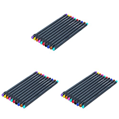 Operitacx Juego de Rotuladores Delineadores Bolígrafos para Escribir Bocetos Rotuladores de Colores Finos Bolígrafos de Colores Finos para Calendario 