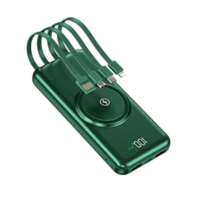 LLKJ La Emergencia de Gran Capacidad Viene con un Banco de energía de Cuatro Cables 20,000 MAh Teléfono móvil de Gran Capacidad Fuente de alimentación