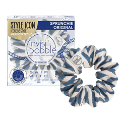 Invisibobble Swim With Mi Collection Sprunchie Mermaid at Heart Coletero en Blanco con Motivos Azules características