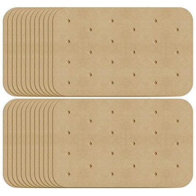 Weetack Revestimientos de Papel Pergamino para Freidora de Aire con Orificio de Aire para Freidora de Aire Ninja DZ201, DZ401, Accesorios para Freidor