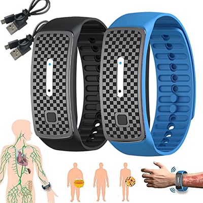 QKKO Matteo Ultrasonic Body Shape Wristband, New Smart Ultrasonic Bracelet Electronic Wristband,Magnetic Lymph Detox Bracelet,Body Shape Lose Weight B