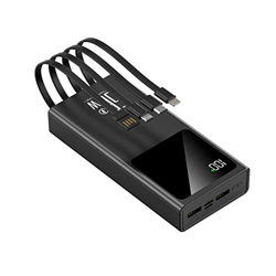 LLKJ Super Fast Charge 66W Flash Charge Power Bank 20000 MAh Gran Capacidad con línea incorporada Universal Power Bank Moda (Color : Black, Size : 200 precio
